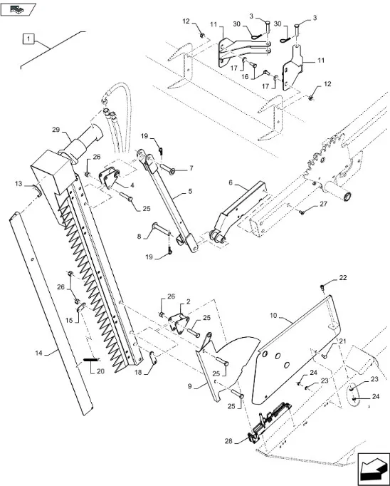 87730937 - Комплект дооснащения жатки